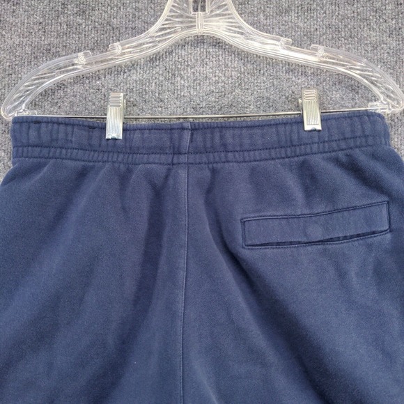 Nike Men's Cut Off Sweat Shorts Blue Size Small Cotton Blend Slash Pockets - Picture 3 of 10